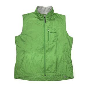 Marmot Vest Womens XL Windbreaker Lightweight Packable Hiking Outdoors Green